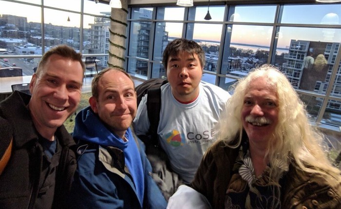 Travis Tangen, Richard Barker, Jerry Miao and Simon Gilroy in Madison